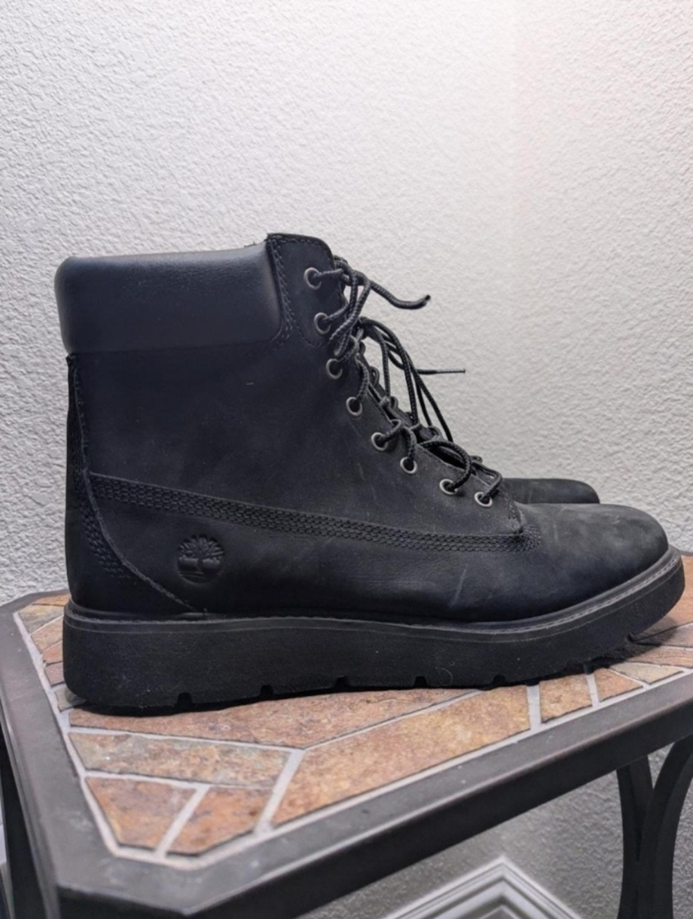 Womens Black Timberland Boots- Size 11